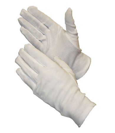 GLOVE COTTON WHITE;FULL FASHION X-SMALL - Latex, Supported